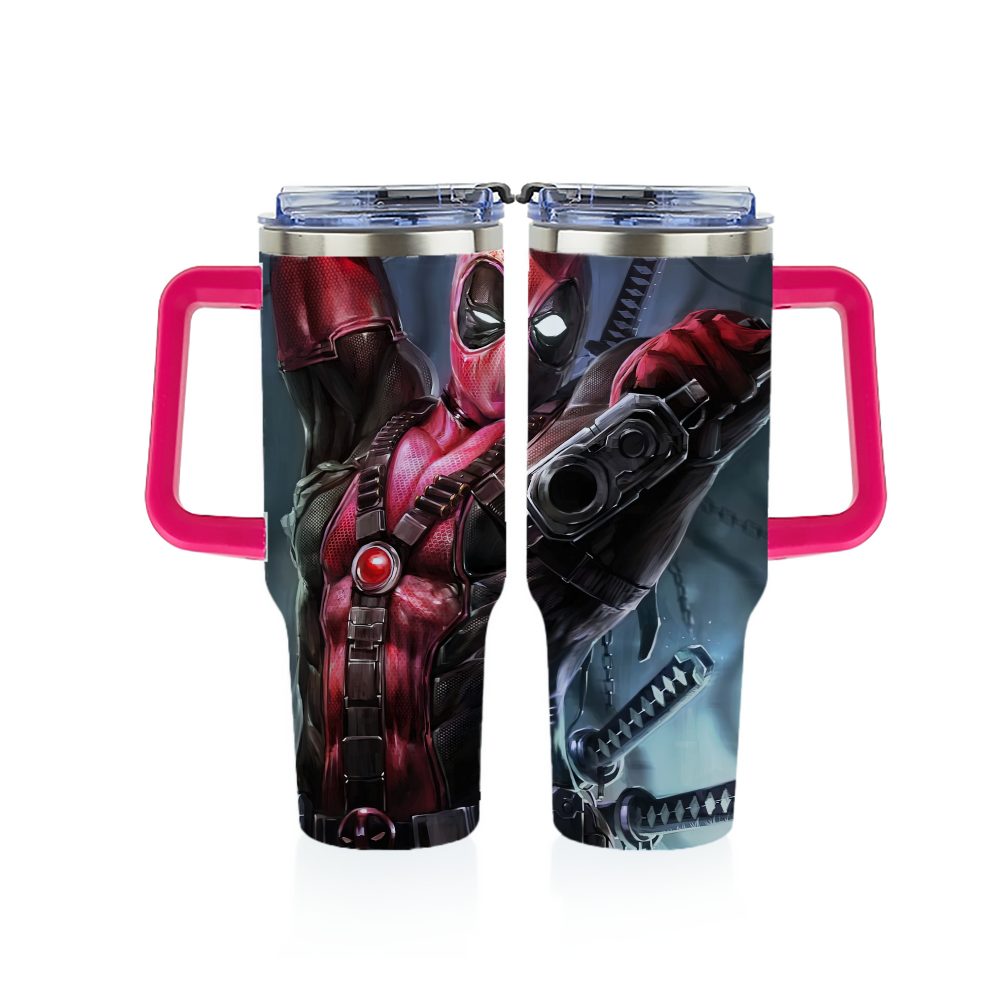 （画像用） Deadpool デッドプール 1200ｍLフルプリント車用タンブラー